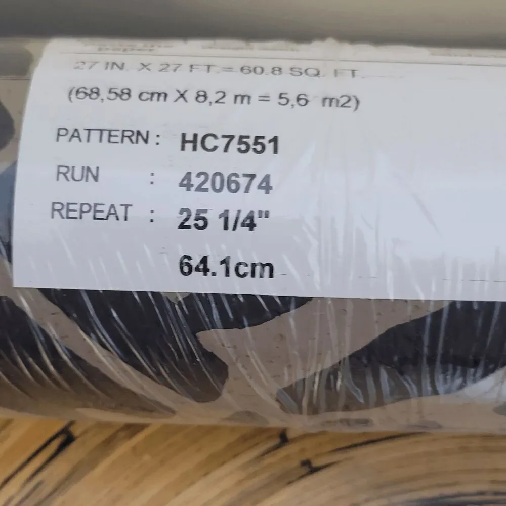 Ronald Redding Designs Wallpaper Sticker NWT Pattern HC7551 Brown and Black 27 i